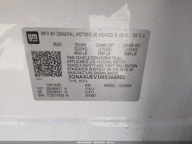2021 CHEVROLET EQUINOX AWD LT 9