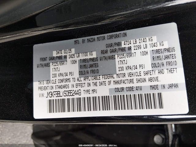 2025 MAZDA CX-5 2.5 S SELECT 9