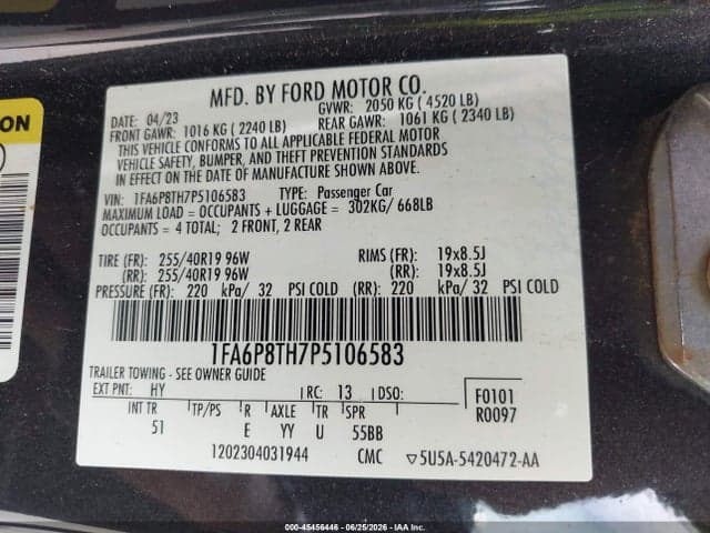 2023 FORD MUSTANG ECOBOOST PREMIUM FASTBACK 9