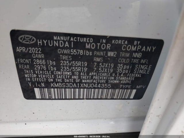 2022 HYUNDAI SANTA FE HYBRID SEL PREMIUM 9