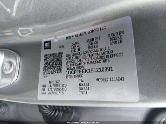 2025 CHEVROLET COLORADO 4WD TRAIL BOSS 9