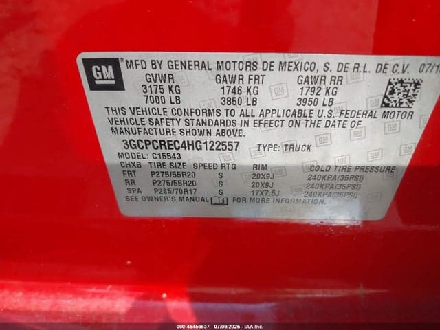 2017 CHEVROLET SILVERADO 1500 LT 9