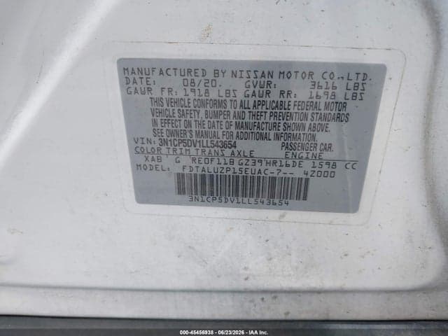 2020 NISSAN KICKS SR XTRONIC CVT 9