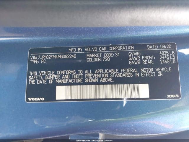 2021 VOLVO S60 T5 9