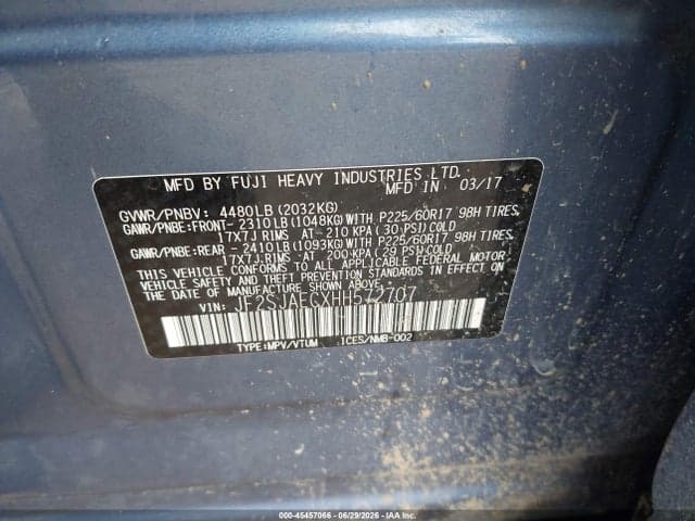 2017 SUBARU FORESTER 2.5I PREMIUM 9