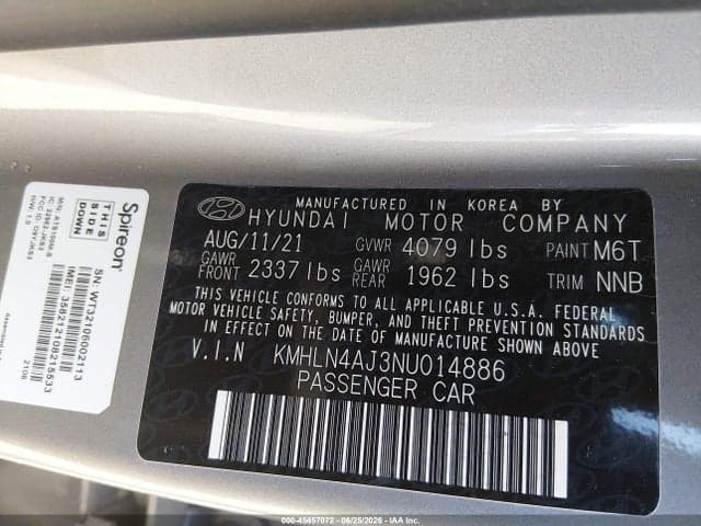 2022 HYUNDAI ELANTRA HYBRID LIMITED 9