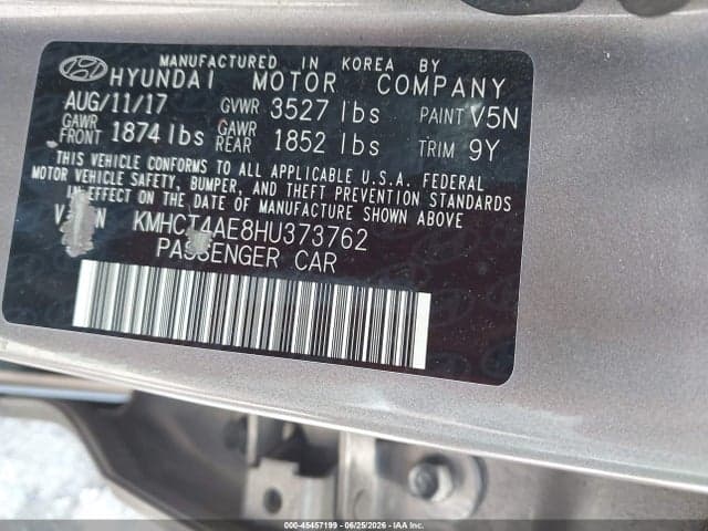 2017 HYUNDAI ACCENT SE 9