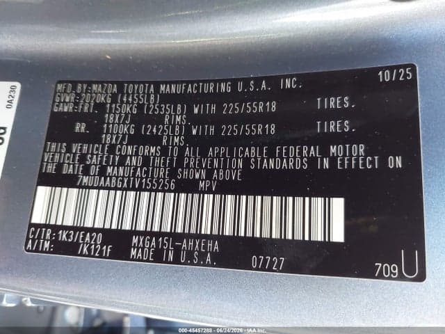 2026 TOYOTA COROLLA CROSS XLE 9