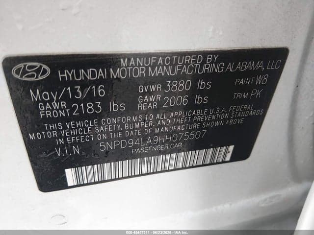 2017 HYUNDAI ELANTRA ECO 9