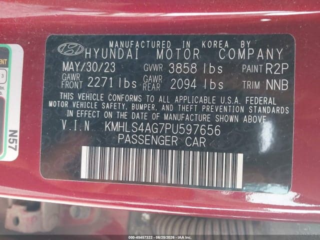 2023 HYUNDAI ELANTRA SEL 9