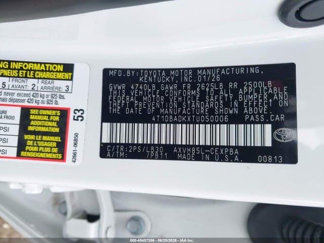 2026 TOYOTA CAMRY XSE 9