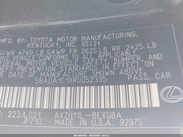 2024 LEXUS ES 300H 9