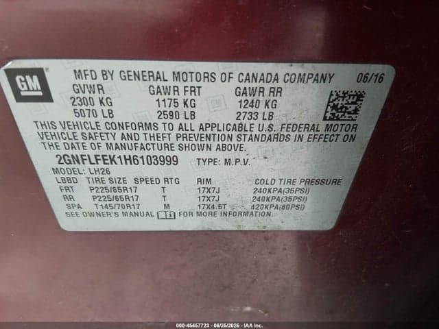 2017 CHEVROLET EQUINOX LT 9