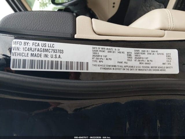 2021 JEEP GRAND CHEROKEE LAREDO E 4X4 9