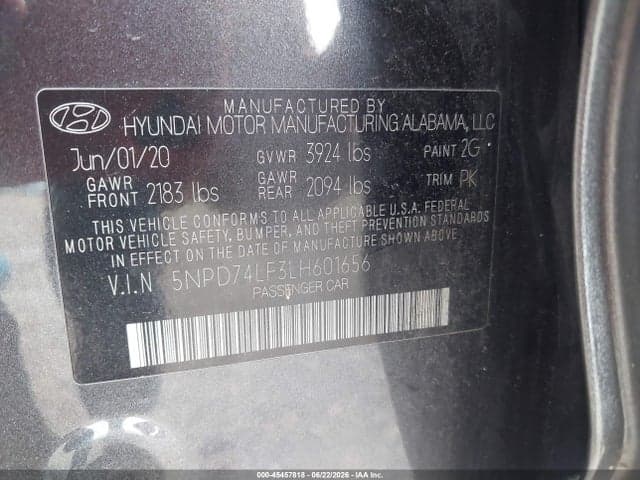 2020 HYUNDAI ELANTRA SE 9