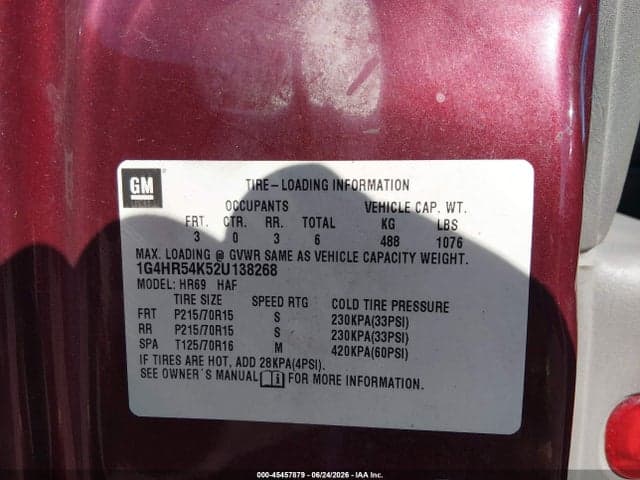 2002 BUICK LESABRE LIMITED 9