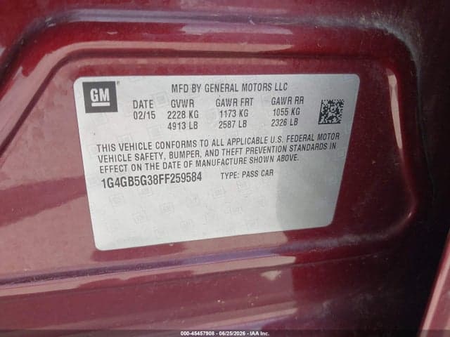 2015 BUICK LACROSSE LEATHER 9