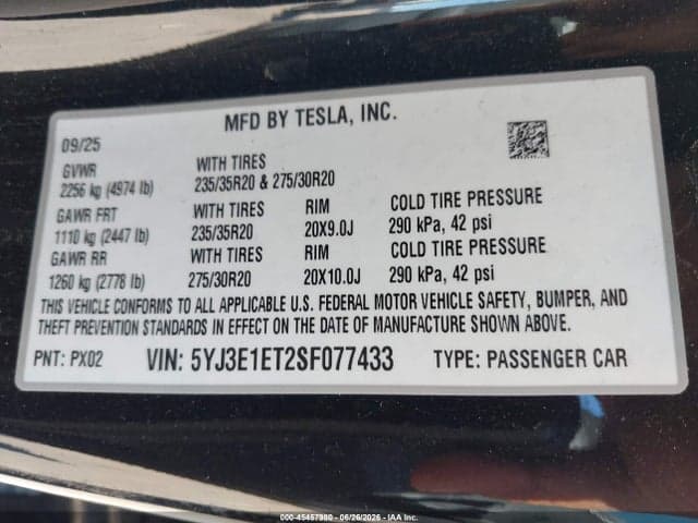 2025 TESLA MODEL 3 PERFORMANCE ALL-WHEEL DRIVE 9