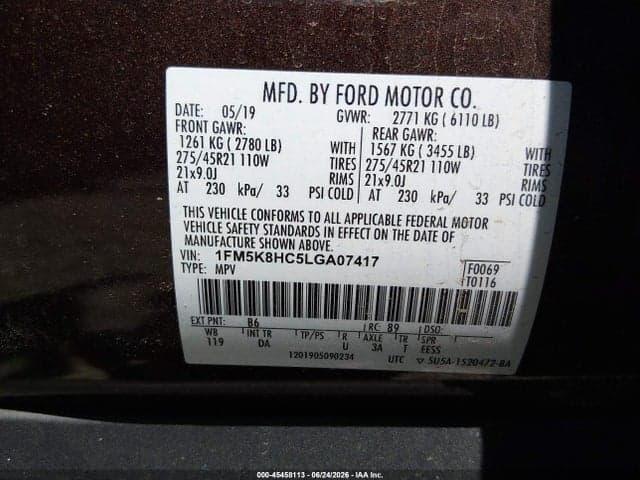 2020 FORD EXPLORER PLATINUM 9