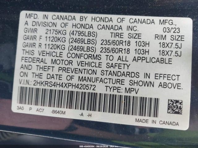 2023 HONDA CR-V EX AWD 9