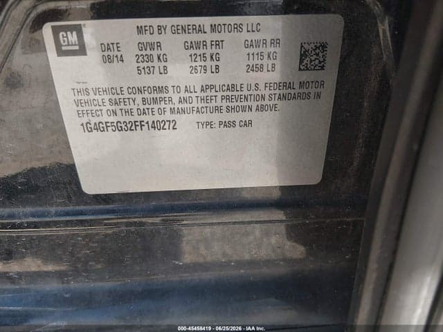 2015 BUICK LACROSSE PREMIUM 9