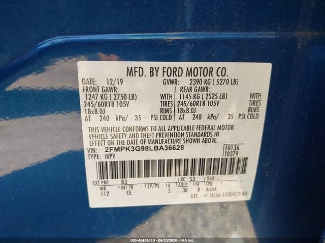2020 FORD EDGE SE 9