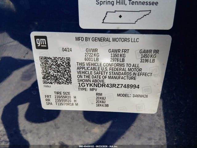 2024 CADILLAC XT5 AWD 9