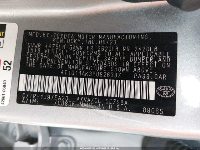 2023 TOYOTA CAMRY SE 9