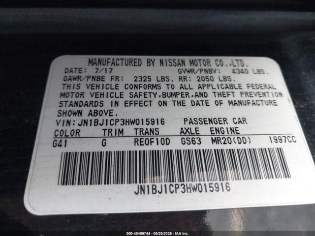 2017 NISSAN ROGUE SPORT SL 9