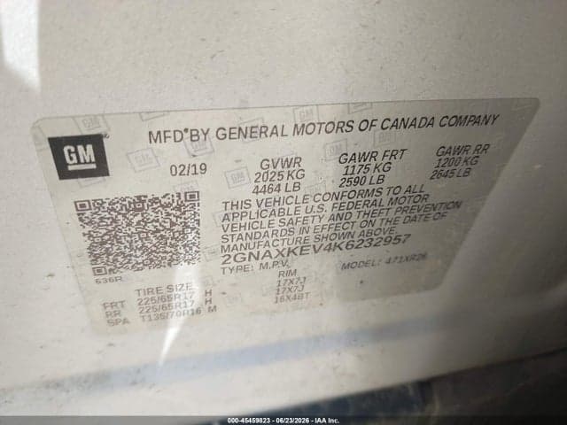 2019 CHEVROLET EQUINOX LT 9