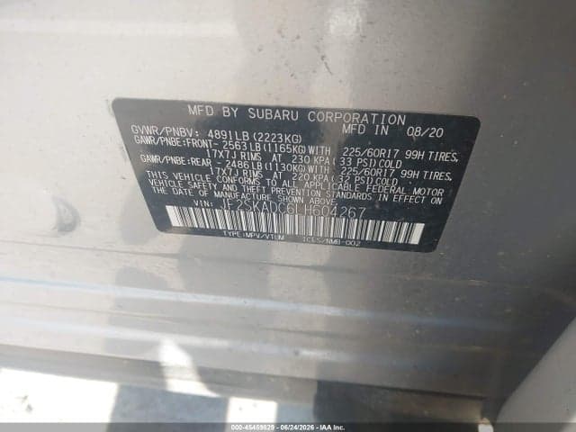 2020 SUBARU FORESTER 9