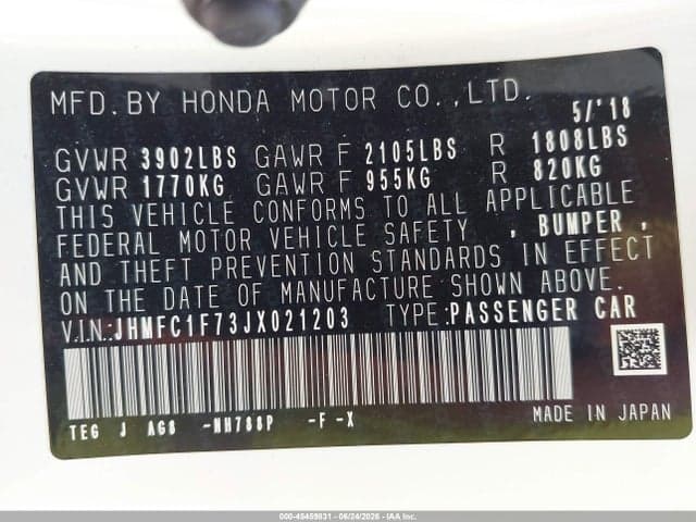 2018 HONDA CIVIC EX-L 9