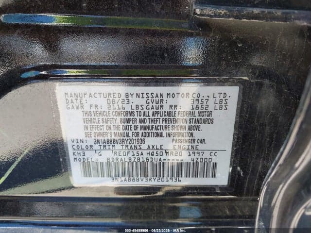 2024 NISSAN SENTRA S XTRONIC CVT 9
