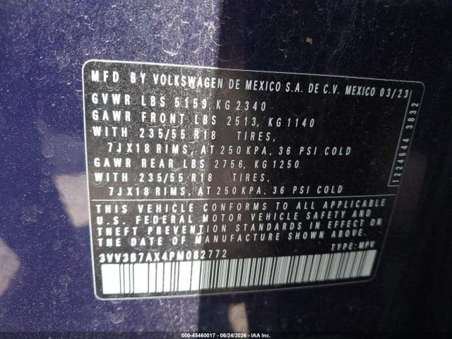 2023 VOLKSWAGEN TIGUAN 2.0T SE 9
