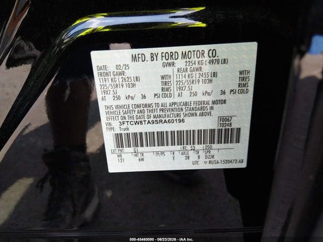 2025 FORD MAVERICK LOBO STANDARD 9