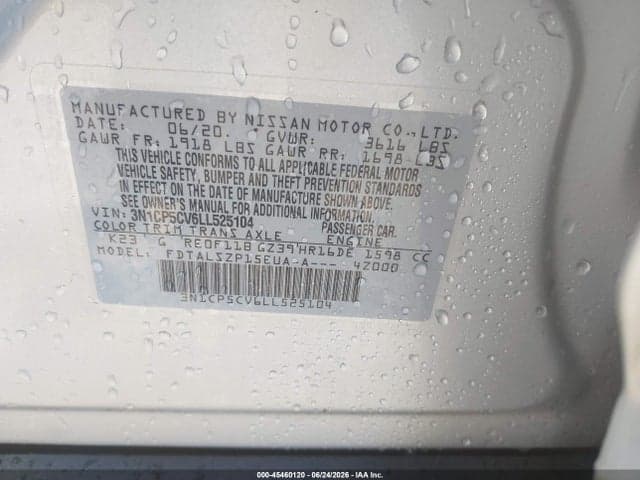 2020 NISSAN KICKS SV XTRONIC CVT 9