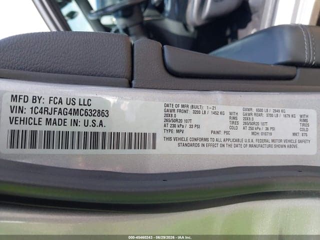 2021 JEEP GRAND CHEROKEE LAREDO X 4X4 9
