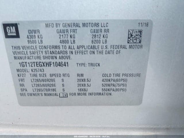 2017 GMC SIERRA 2500HD SLT 9