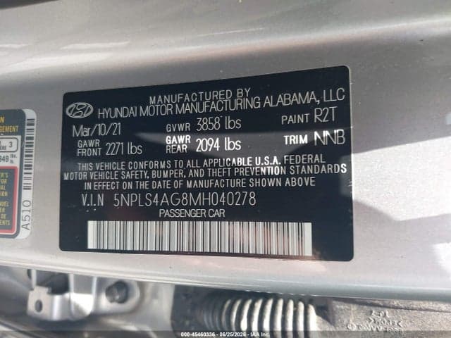 2021 HYUNDAI ELANTRA SEL 9