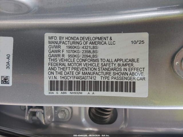 2025 HONDA ACCORD SE 9