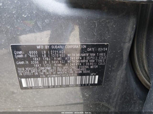 2024 SUBARU ASCENT BASE 8-PASSENGER 9