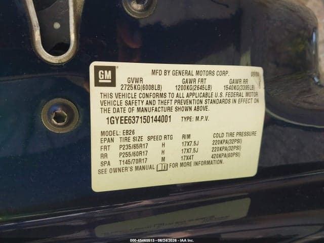 2005 CADILLAC SRX V6 9