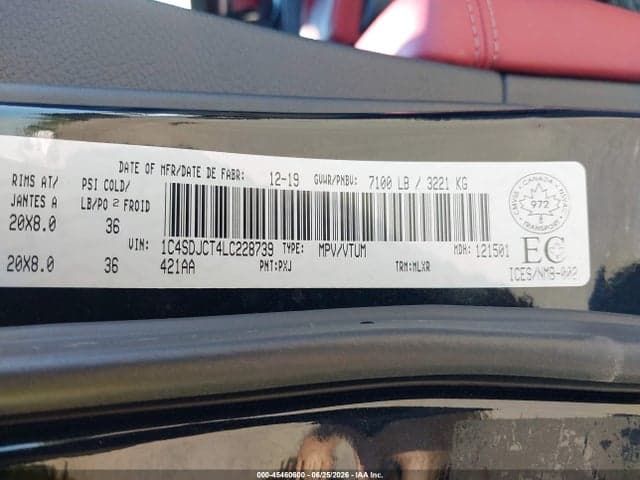 2020 DODGE DURANGO R/T 9