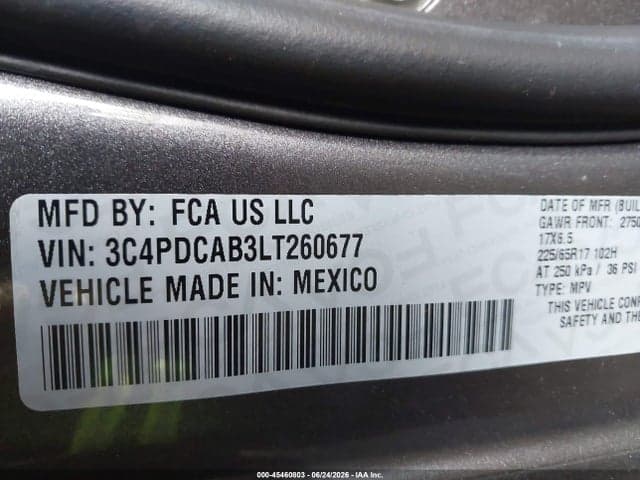 2020 DODGE JOURNEY SE VALUE 9