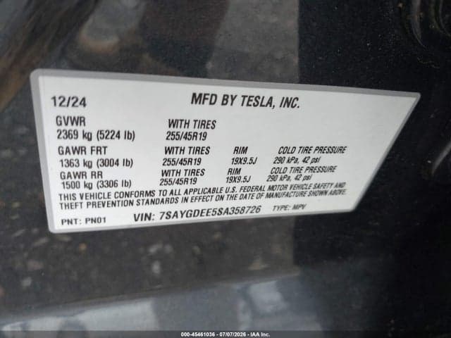 2025 TESLA MODEL Y LONG RANGE DUAL MOTOR ALL-WHEEL DRIVE 9