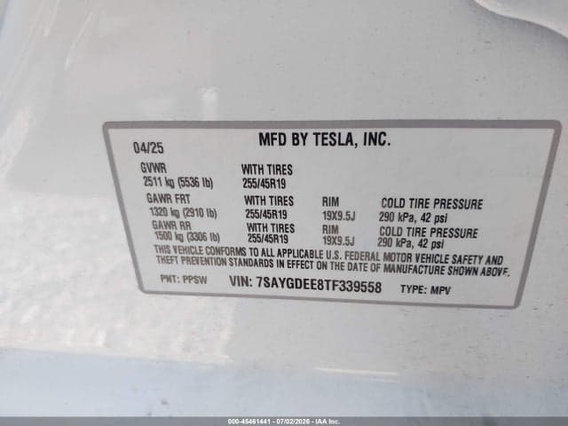 2026 TESLA MODEL Y ALL-WHEEL DRIVE/LONG RANGE LAUNCH SERIES/PREMIUM ALL-WHEEL DRIVE 10
