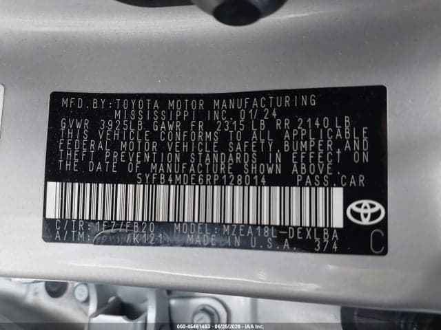 2024 TOYOTA COROLLA LE 9