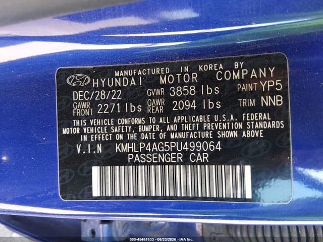 2023 HYUNDAI ELANTRA LIMITED 9