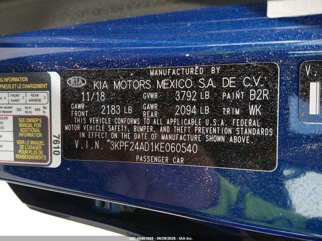 2019 KIA FORTE LXS 9
