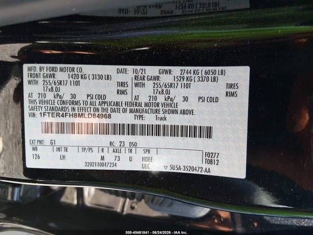 2021 FORD RANGER XLT 9